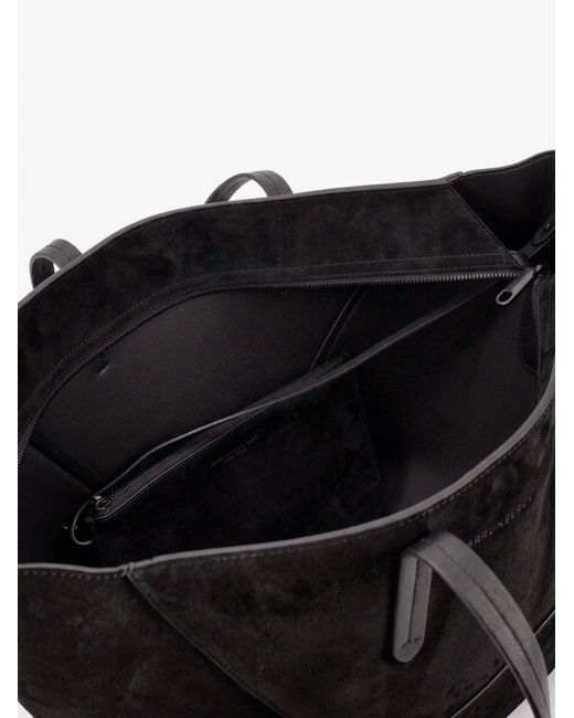 Brunello Cucinelli Black Bc Duo Suede Shoulder Bag With Engraved Logo