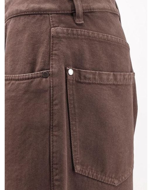 Brunello Cucinelli Brown The Relaxed Boyfriend Jean-Soft Barrel Leg