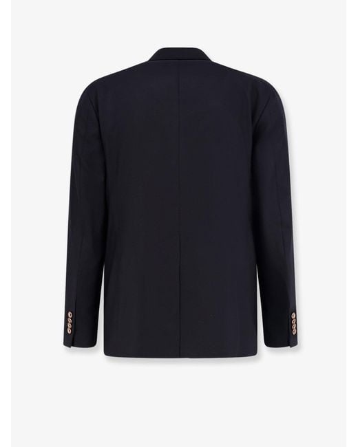 Tagliatore Blue Double-Breasted Stretch Virgin Wool Suit for men