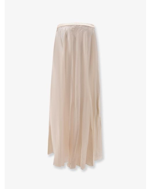 Mes Demoiselles White Calista Viscose Skirt
