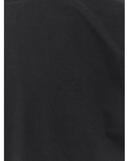 Y-3 Black T-Shirts And Polos Cotone for men