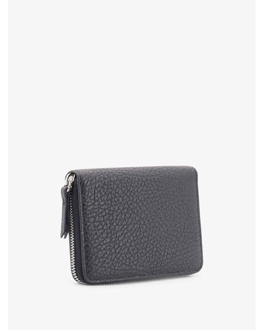 Maison Margiela Gray Four Stitches Small Leather Wallet