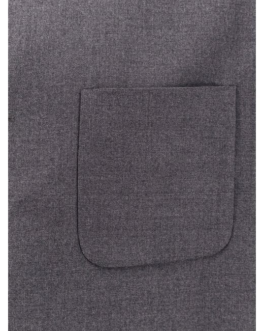 Lardini Gray Stone Pure Virgin Wool Blazer for men