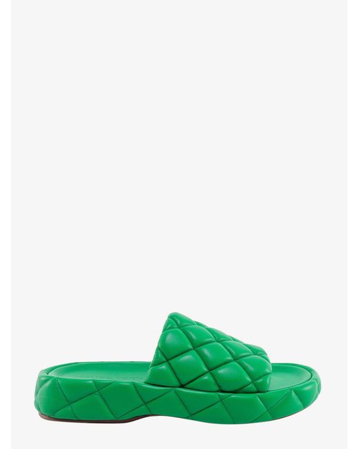 Bottega Veneta Green Leather Sandals for men
