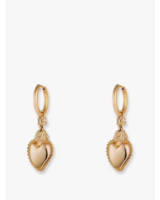 Dolce & Gabbana Metallic Brass Earrings