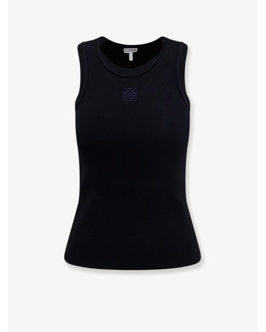 Loewe Black Anagram Viscose Tank Top