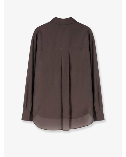 R2W Brown Amora Organza Shirt