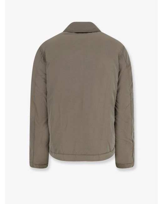 Stone Island Green Micro Reps Padded Nylon Jacket for men