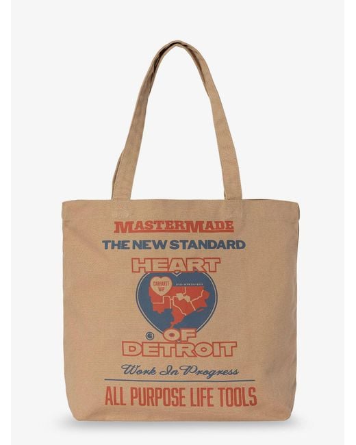Carhartt Natural Canvas Graphic Tote Bag for men