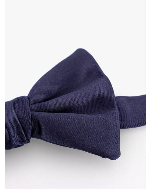 Giorgio Armani Blue Silk Bow Tie for men