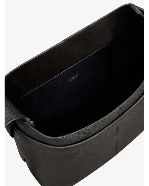 Givenchy Black Belted Bag Leather Shoulder Bag for men