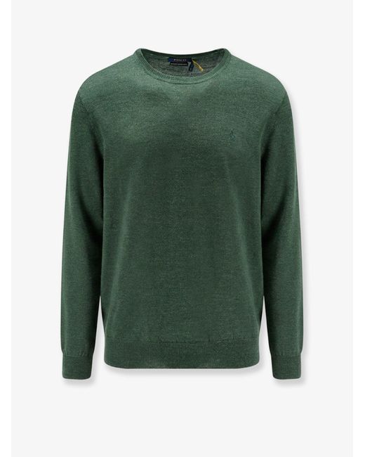 Polo Ralph Lauren Green Merino Wool Sweater for men