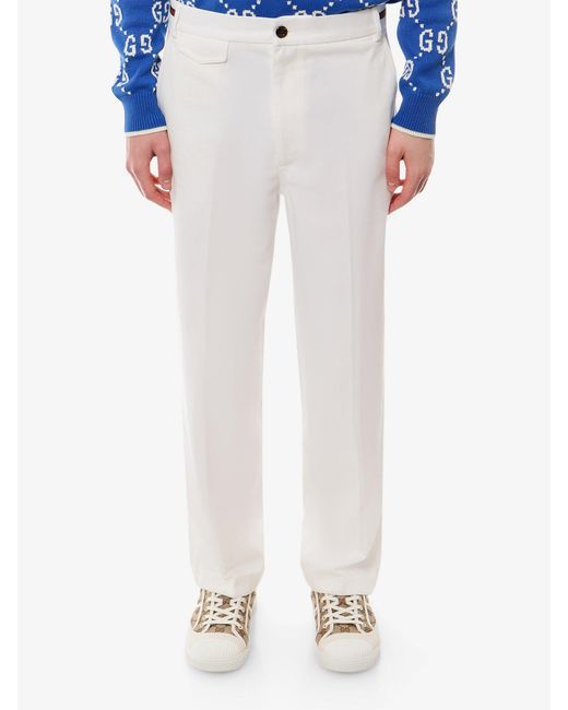 Gucci White Trouser for men