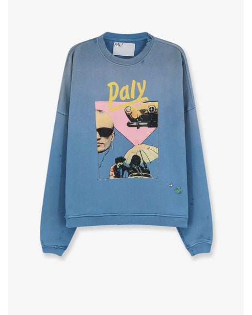 PALY Blue Cotton Sweatshirt for men
