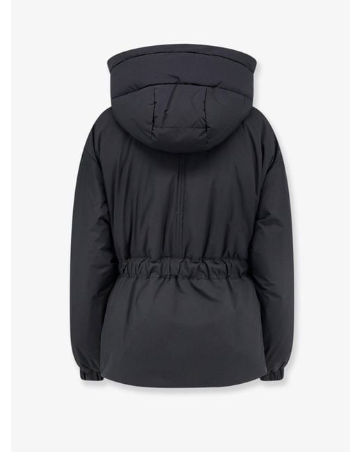 Moorer Black Glarea-Stp Jacket With Elastic Belt