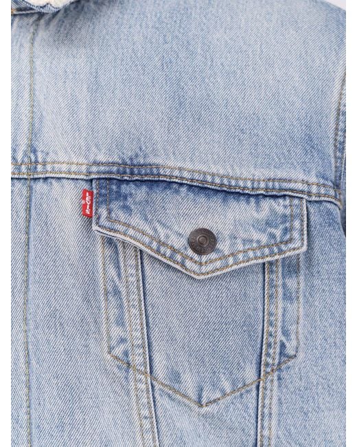 Levi's Blue Denim Jacket With Repreve Lining for men