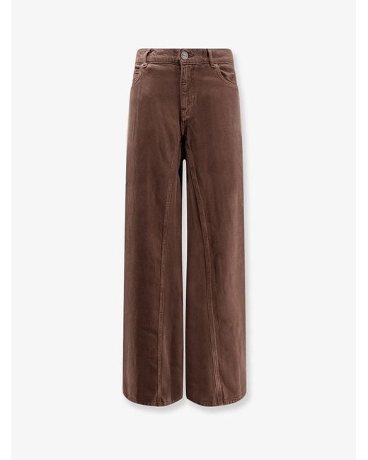 Pinko Brown Winona Denim Trousers
