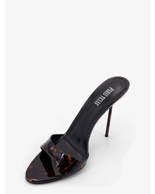 Paris Texas Brown Lidia Patent Leather Sandals