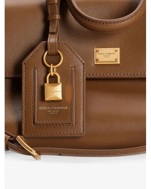 Dolce & Gabbana Brown My Sicily Leather Crossbody Bag
