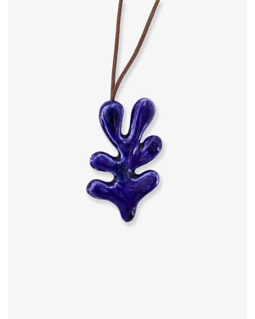 MATA STUDIO White Corallo Glazed Ceramic Necklace