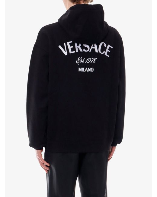 FELPA di Versace in Black da Uomo
