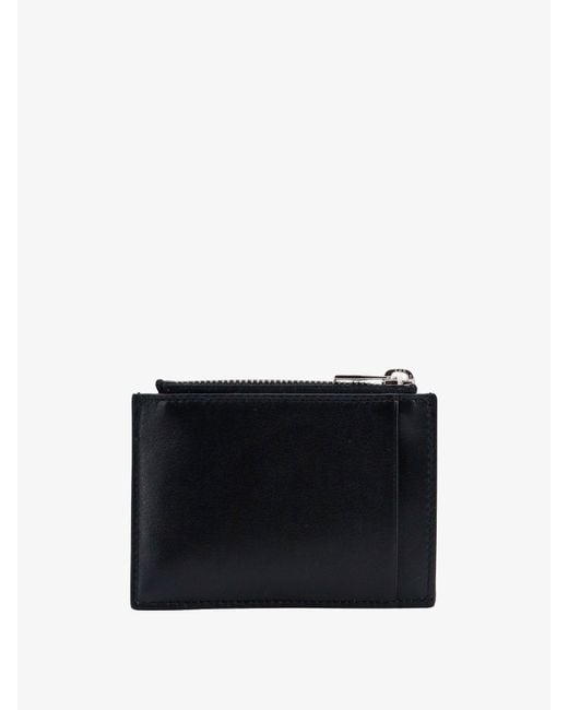 McQueen Black Mini Coin Zip Holder For for men