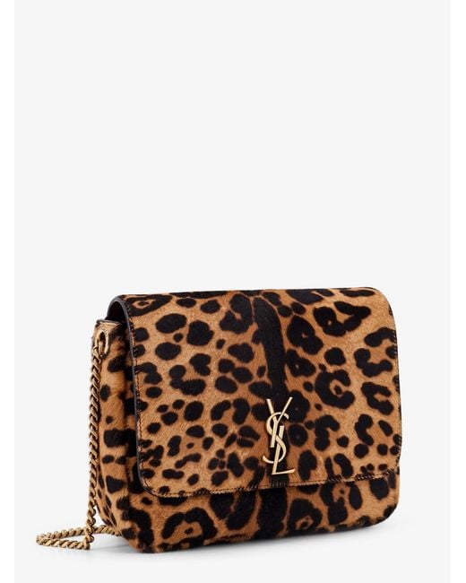 Saint Laurent Brown Kate Pony Skin Shoulder Bag