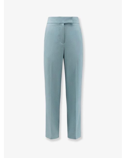 Joseph Blue Aix Viscose And Linen Trousers