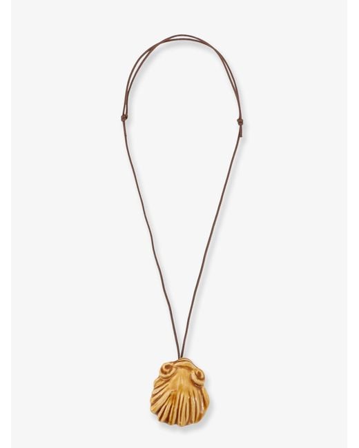MATA STUDIO White Venere Glazed Ceramic Necklace