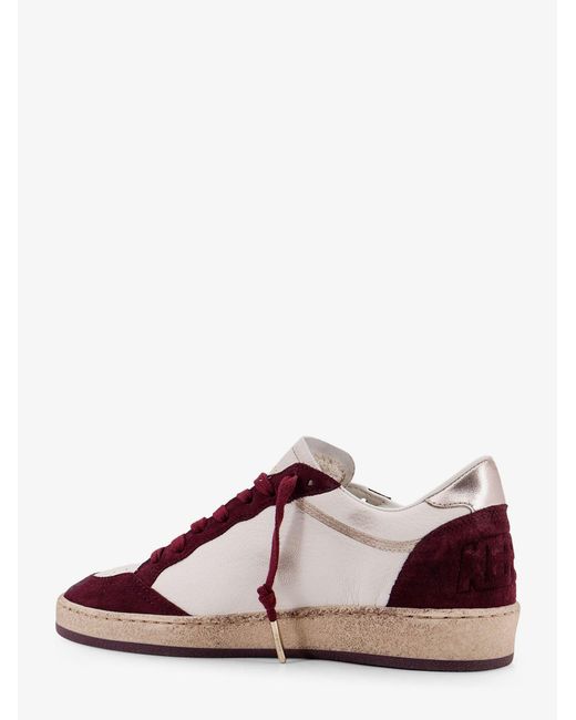 Golden Goose Deluxe Brand Multicolor Deluxe Brand Ballstar Leather Sneakers With Swarovski Logo On The Side
