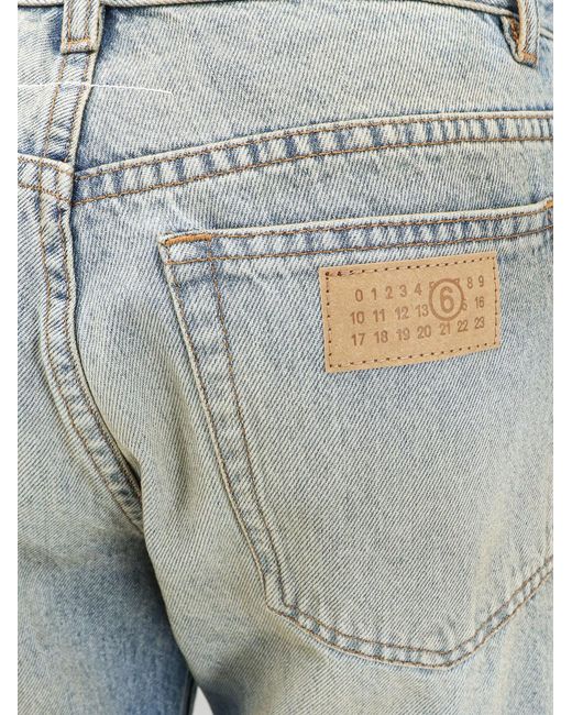 MM6 by Maison Margiela Blue Jeans With Numeric Signature Tag