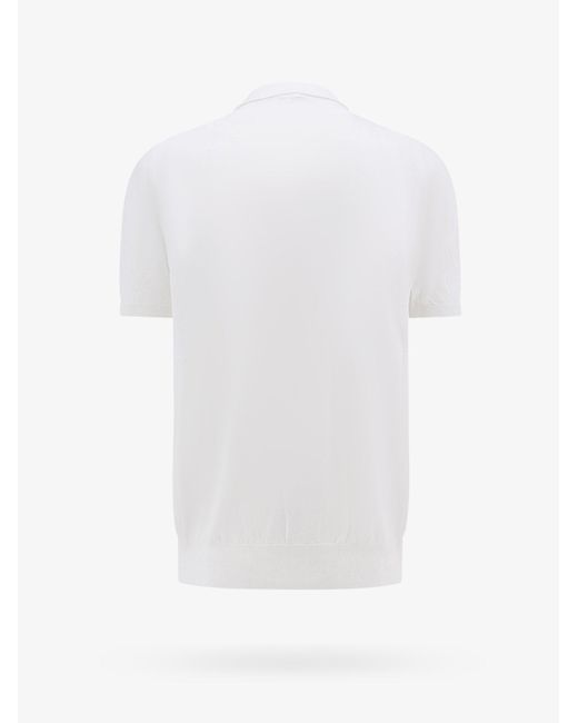 Kiton White Polo Shirt for men