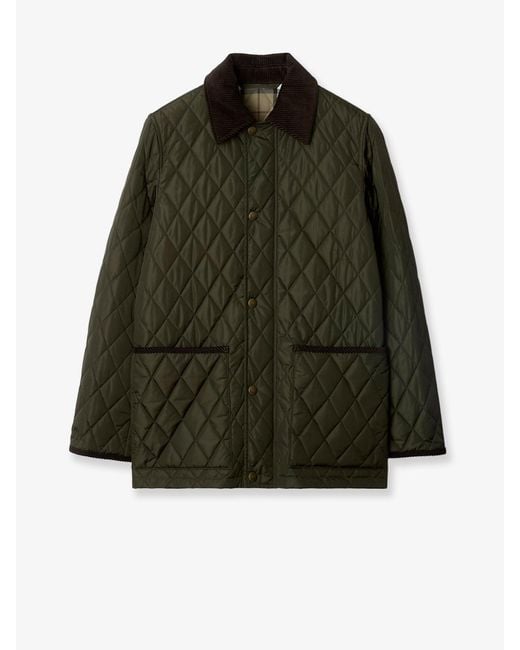 Burberry Green Broadway Quilted Nylon Jacket