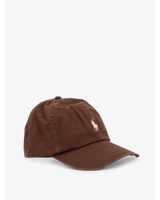 Polo Ralph Lauren Brown Baseball Cotton Hat