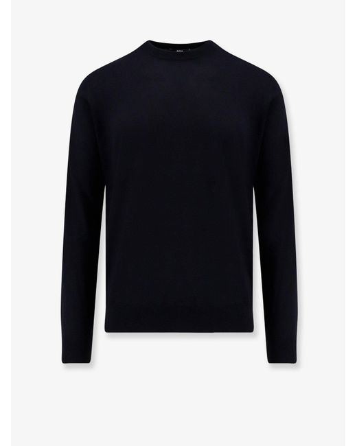 Alpha Studio Blue Silk And Cashmere Sweater for men