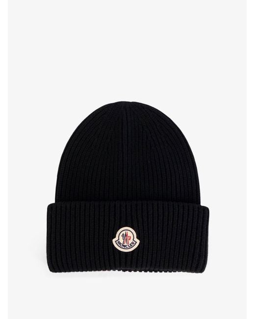 Cappello Beanie di Moncler in Black da Uomo