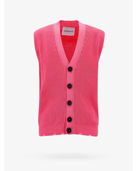 Amaranto Pink Vest for men