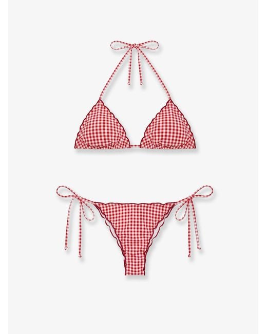 Mc2 Saint Barth Pink Nylon Bikini Sagitami