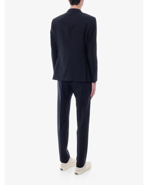 Tagliatore Blue Virgin Wool Suit for men