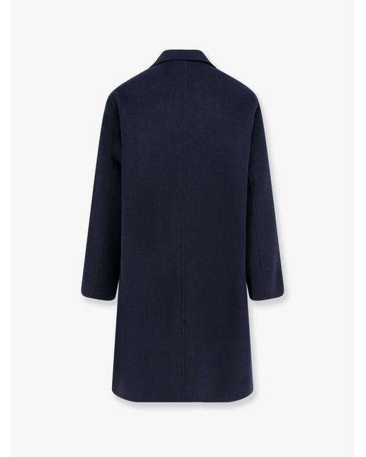 Amaranto Blue Outdoor Wool Coat for men