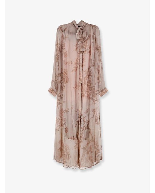 Mes Demoiselles Pink Grace Long Viscose Dress