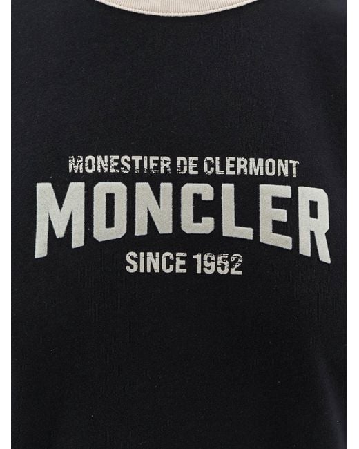 Moncler Black Organic Cotton T-Shirt