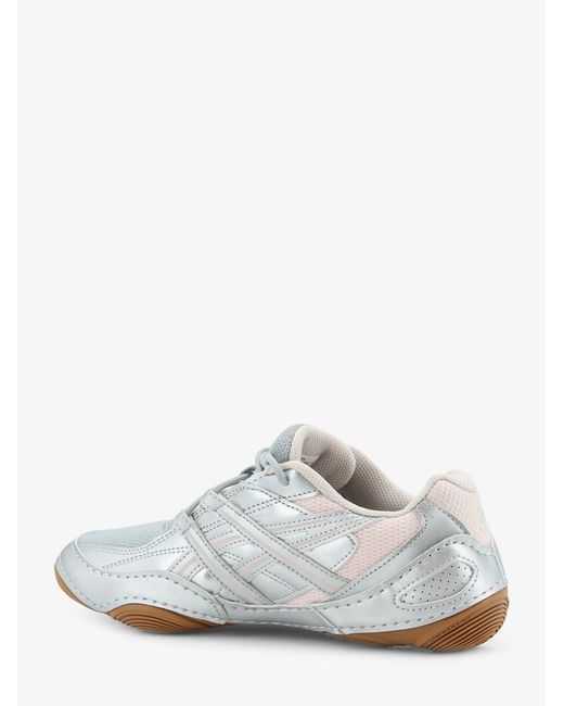 Asics White Mesh And Leather Hypersync Sneakers With Embroidered Logo for men