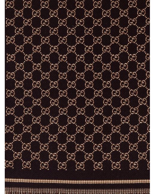 Sciarpa Gg di Gucci in Brown da Uomo