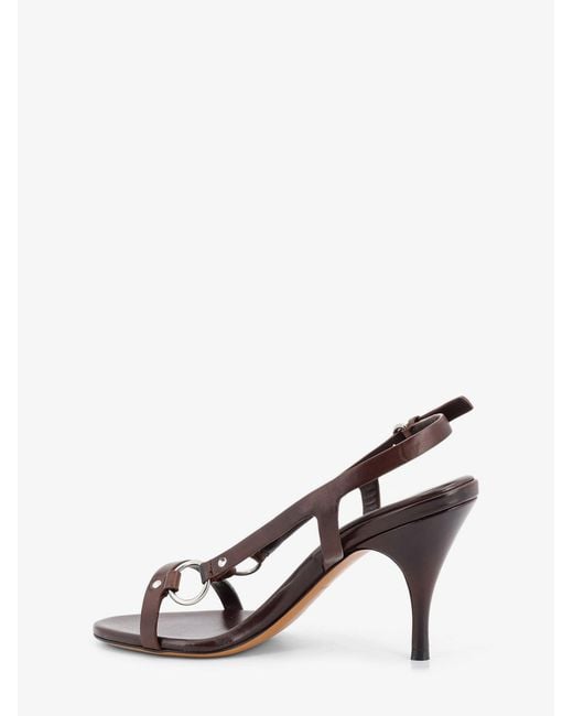 Miu Miu Multicolor Leather Sandals With Metal Detail