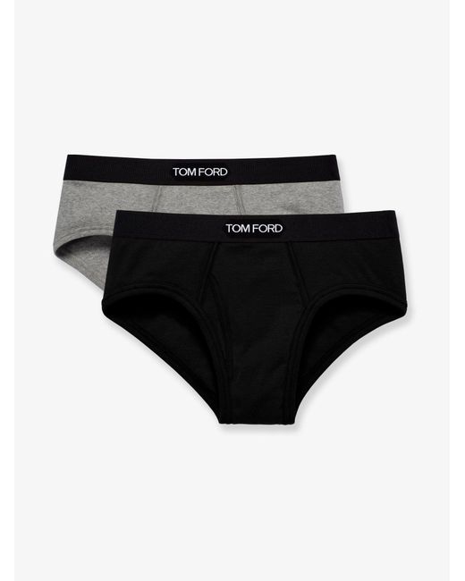 Tom Ford Black Bipack Brief Stretch Cotton Slip for men