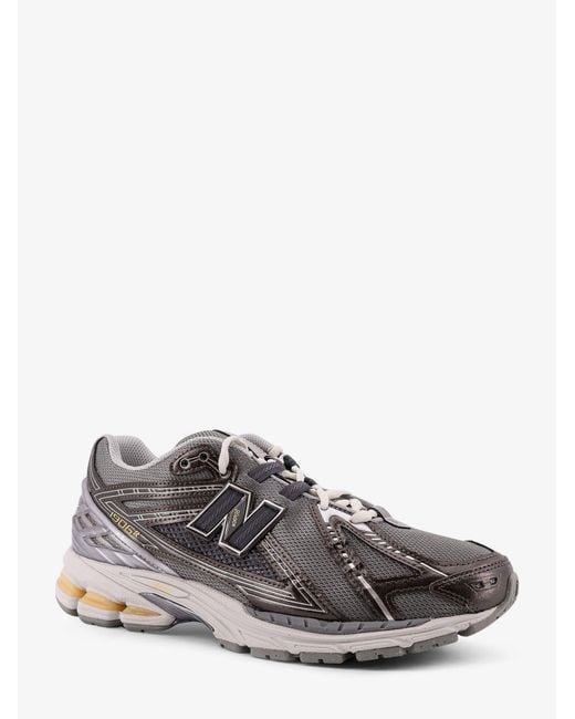 New Balance Gray 19064 Mesh Sneakers With Logo On The Side for men