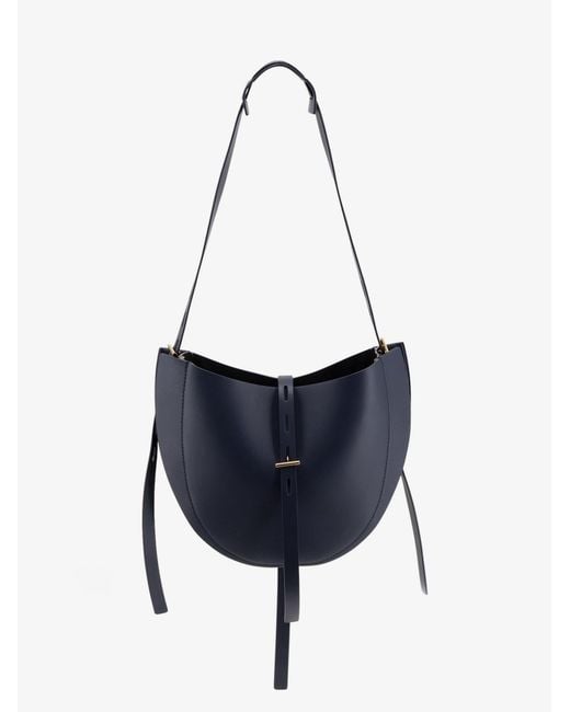 MINOBOSSI White Lizzie Leather Shoulder Bag