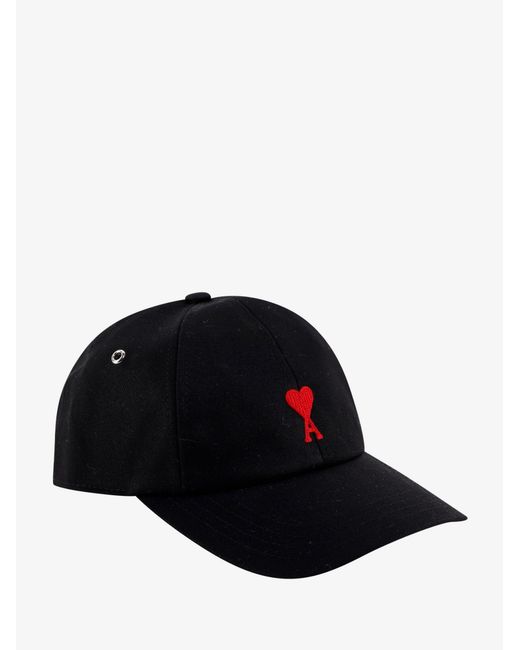 AMI Black Ami De Coeur Baseball Cap for men