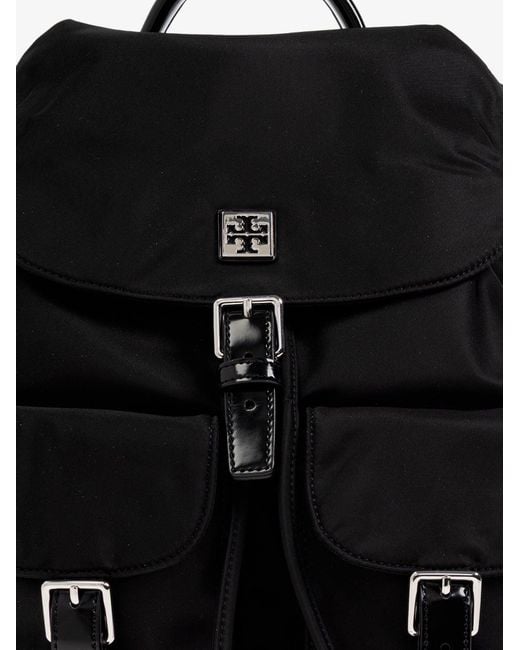 Tory Burch Black Virginia Nylon Backpack